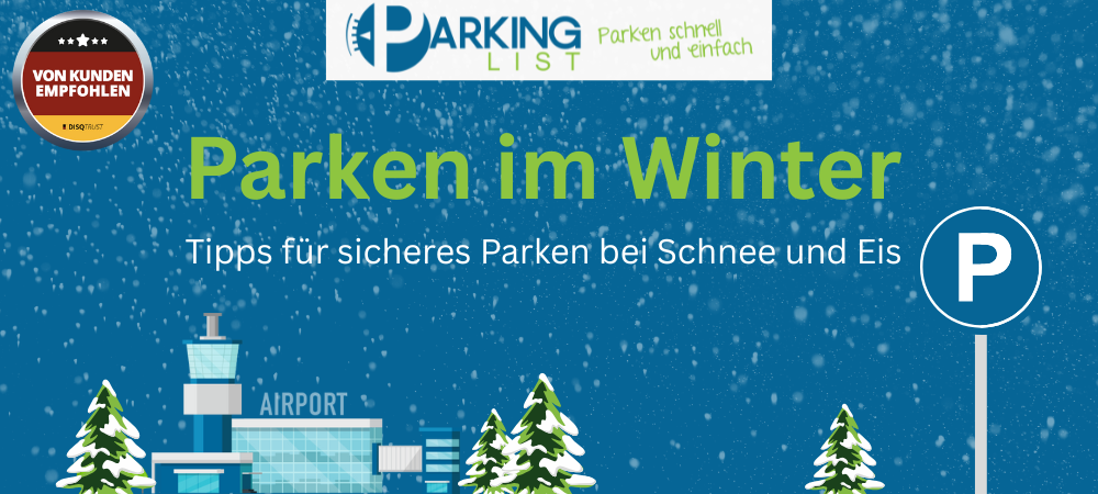 Bild mit Überschrift Parken im Winter