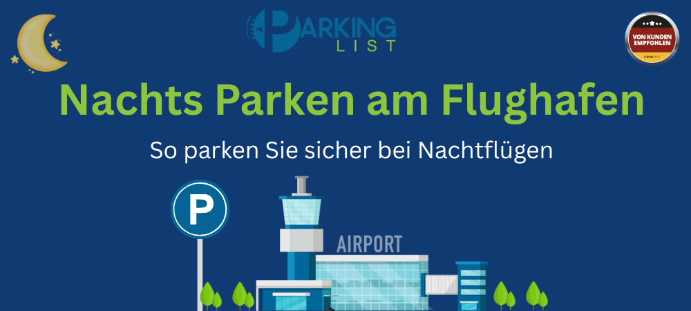 Nachts Parken am Flughafen